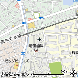 兵庫県芦屋市親王塚町14周辺の地図