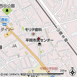 兵庫県加古川市平岡町西谷118周辺の地図
