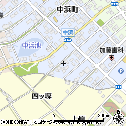愛知県豊橋市中浜町132周辺の地図