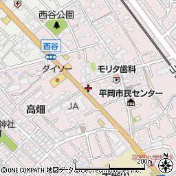 兵庫県加古川市平岡町西谷203周辺の地図