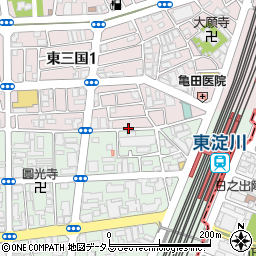 ニルニル 東三国本店周辺の地図