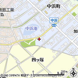 愛知県豊橋市中浜町99周辺の地図