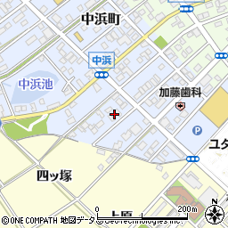 愛知県豊橋市中浜町155周辺の地図