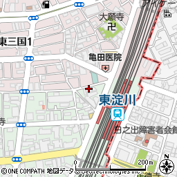 整体健康壱番館新大阪周辺の地図