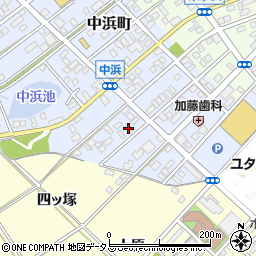 愛知県豊橋市中浜町154周辺の地図