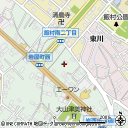 愛知県豊橋市岩屋町岩屋西周辺の地図