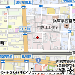 兵庫県西宮市江上町5周辺の地図