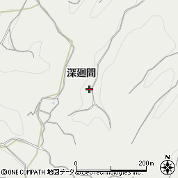 愛知県南知多町（知多郡）内海（深廻間）周辺の地図
