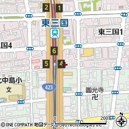 鳥貴族 東三国店周辺の地図