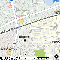 兵庫県芦屋市親王塚町14-3周辺の地図