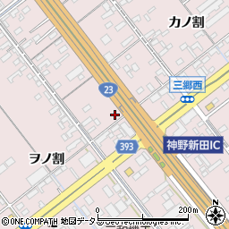 愛知県豊橋市神野新田町ワノ割39周辺の地図