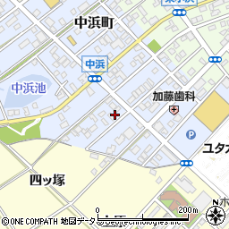 愛知県豊橋市中浜町153周辺の地図