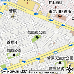 菅原東公園周辺の地図