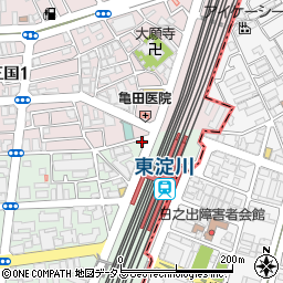 オトコマエカット・スター理容　東淀川店周辺の地図