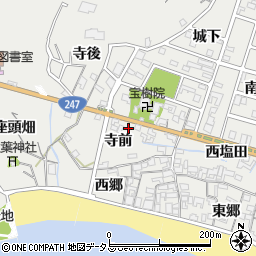 愛知県知多郡南知多町内海寺前周辺の地図