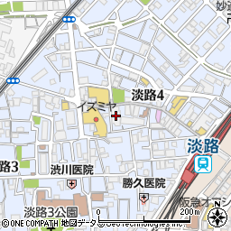 阪本魚店周辺の地図