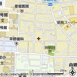 愛知県豊橋市小松町周辺の地図