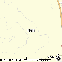 広島県北広島町（山県郡）中山周辺の地図