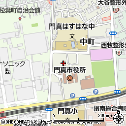 門真市役所　大和田受付用周辺の地図