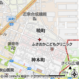 大阪府守口市日向町周辺の地図