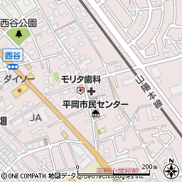 兵庫県加古川市平岡町西谷117周辺の地図