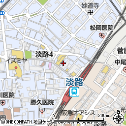 京都美京周辺の地図