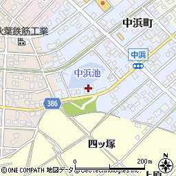 愛知県豊橋市中浜町91-1周辺の地図