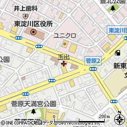 スーパー玉出東淀川店周辺の地図