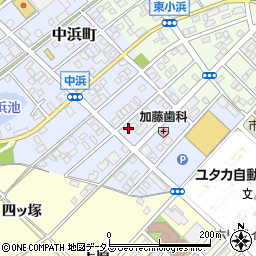 愛知県豊橋市中浜町170周辺の地図