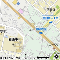 愛知県豊橋市岩屋町岩屋下97周辺の地図