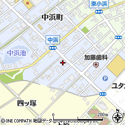 愛知県豊橋市中浜町140周辺の地図