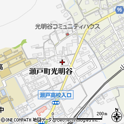 岡山県岡山市東区瀬戸町光明谷257周辺の地図