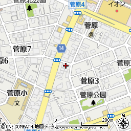 天満容器株式会社　淀川工場周辺の地図