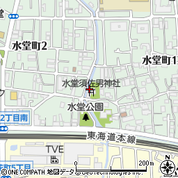 水堂　須佐男神社周辺の地図