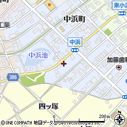 愛知県豊橋市中浜町102周辺の地図