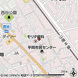 兵庫県加古川市平岡町西谷114周辺の地図