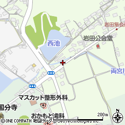 岡山県赤磐市岩田86周辺の地図