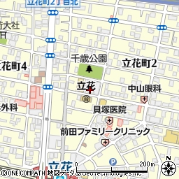 尼崎信用金庫立花北支店周辺の地図