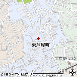 兵庫県芦屋市東芦屋町周辺の地図