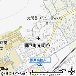 岡山県岡山市東区瀬戸町光明谷256周辺の地図