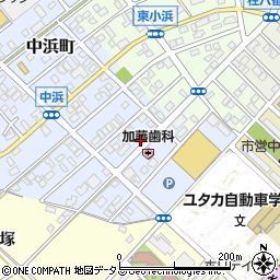 愛知県豊橋市中浜町180周辺の地図