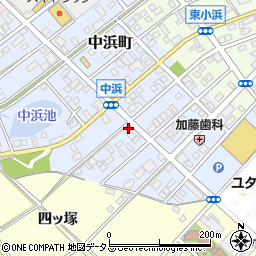 愛知県豊橋市中浜町139周辺の地図