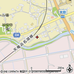 静岡県湖西市太田887周辺の地図