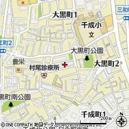 豊中市営島江住宅２号棟周辺の地図