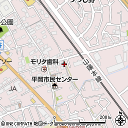 兵庫県加古川市平岡町（西谷）周辺の地図
