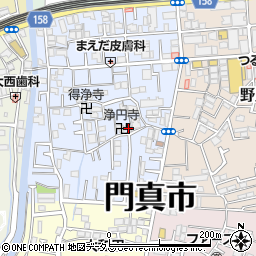 大阪府門真市常盤町10-15周辺の地図