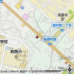 愛知県豊橋市岩屋町岩屋下96周辺の地図