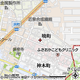 大阪府守口市暁町1-10周辺の地図