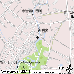 静岡県浜松市中央区西山町833周辺の地図
