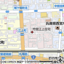 兵庫県西宮市江上町4-6周辺の地図